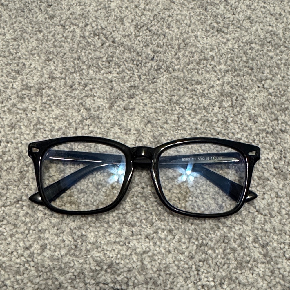 Classic Black Rectangular Eyeglasses